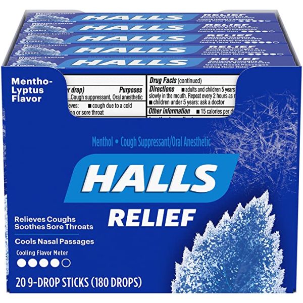 Halls Menthol Cough Drops 20ct